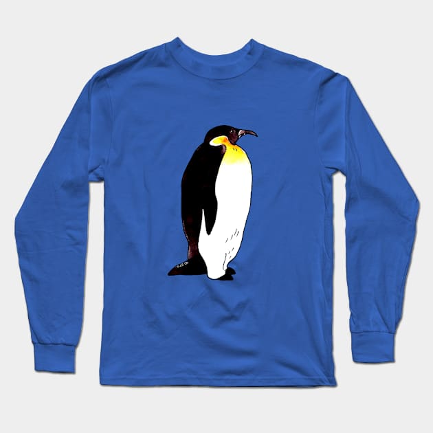 emperor penguin Long Sleeve T-Shirt by cartoonygifts